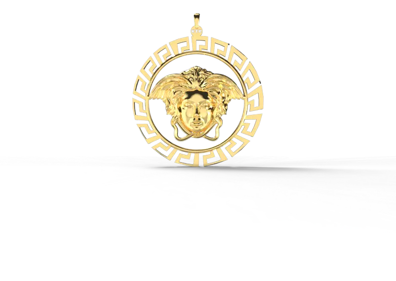 مدال طلای زنانه لوکس مدل 96215 - 2