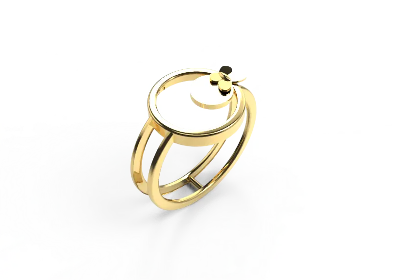 انگشتر طلای مینیمال
زنانه مدل 83753 - 2