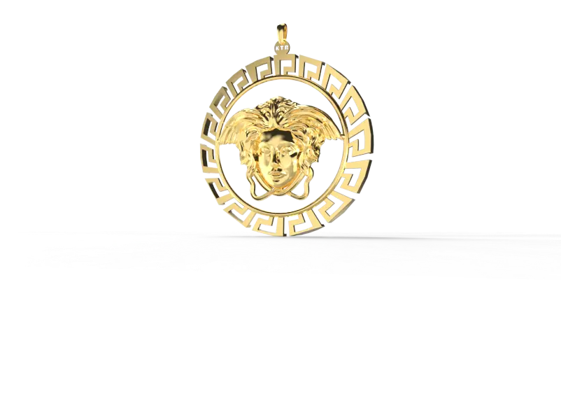مدال طلای زنانه لوکس مدل 96215 - 3