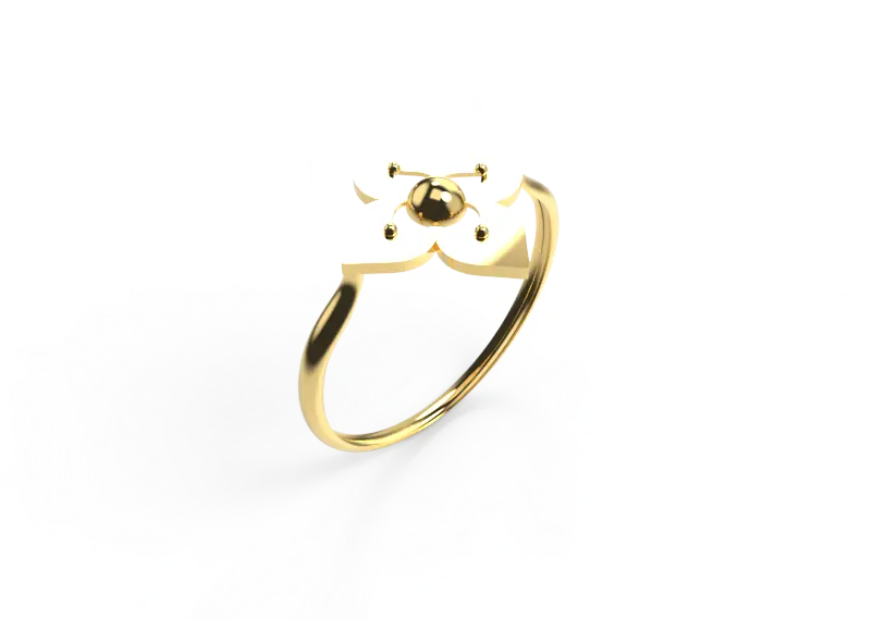 انگشتر طلای  زیر گرم مینیمال
زنانه مدل 83755 - 2